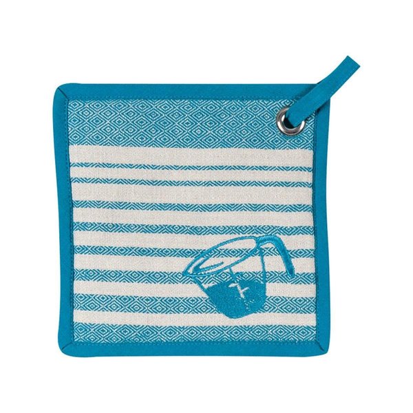 Kay Dee Kay Dee 6661854 Teal Cotton Pot Holder - Pack of 6 6661854